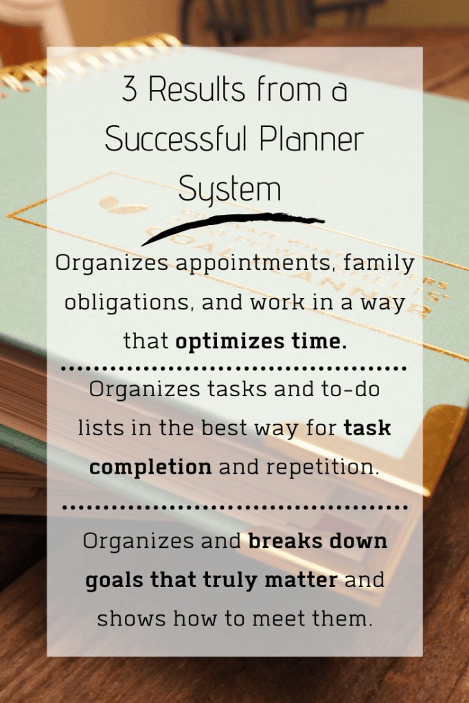 3 Results from a Successful Planner System
