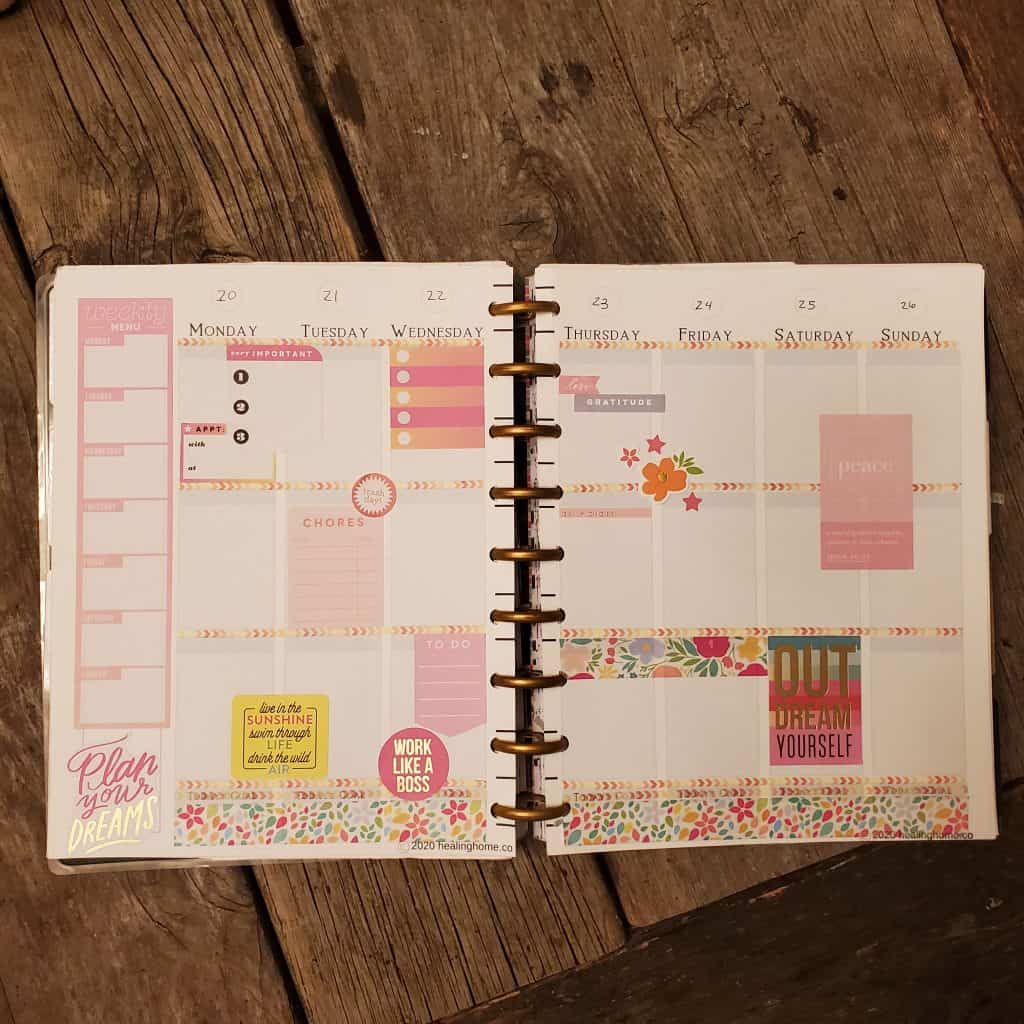 Meal Planning with the Happy Planner