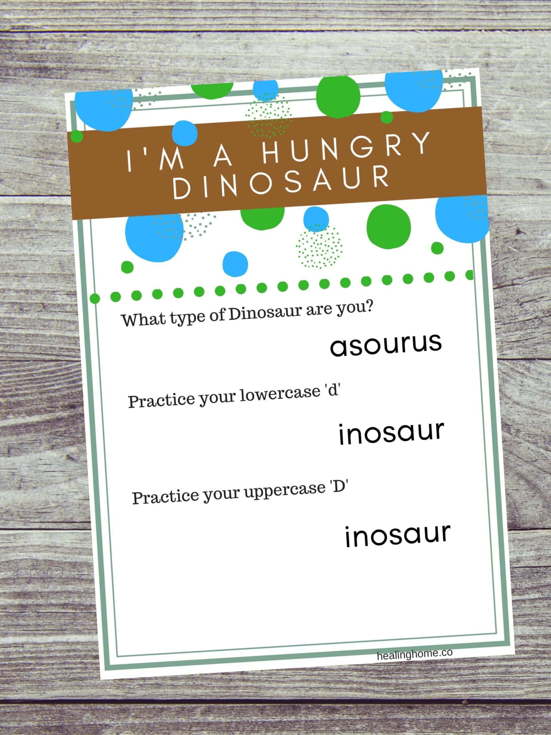 I'm a hungry dinosaur