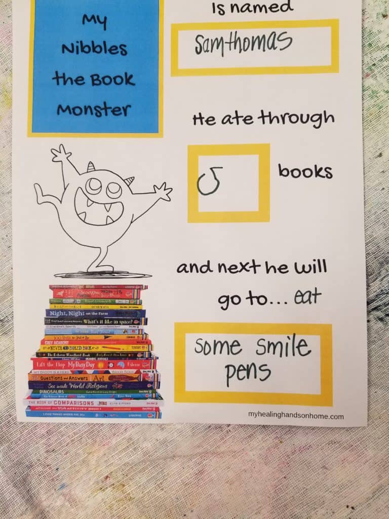 Nibbles the Book Monster: Counting Activities