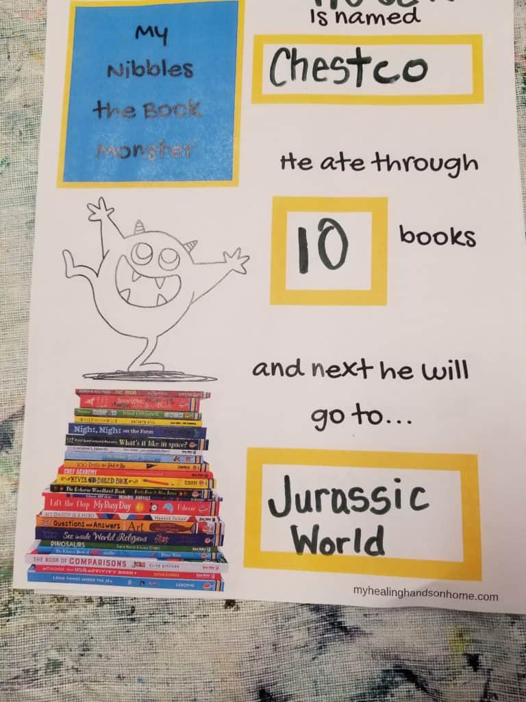 Nibbles the Book Monster: Counting Activities