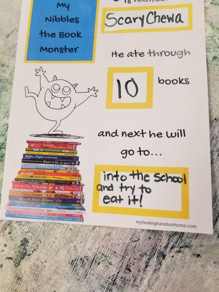 Nibbles the Book Monster: Counting Activities