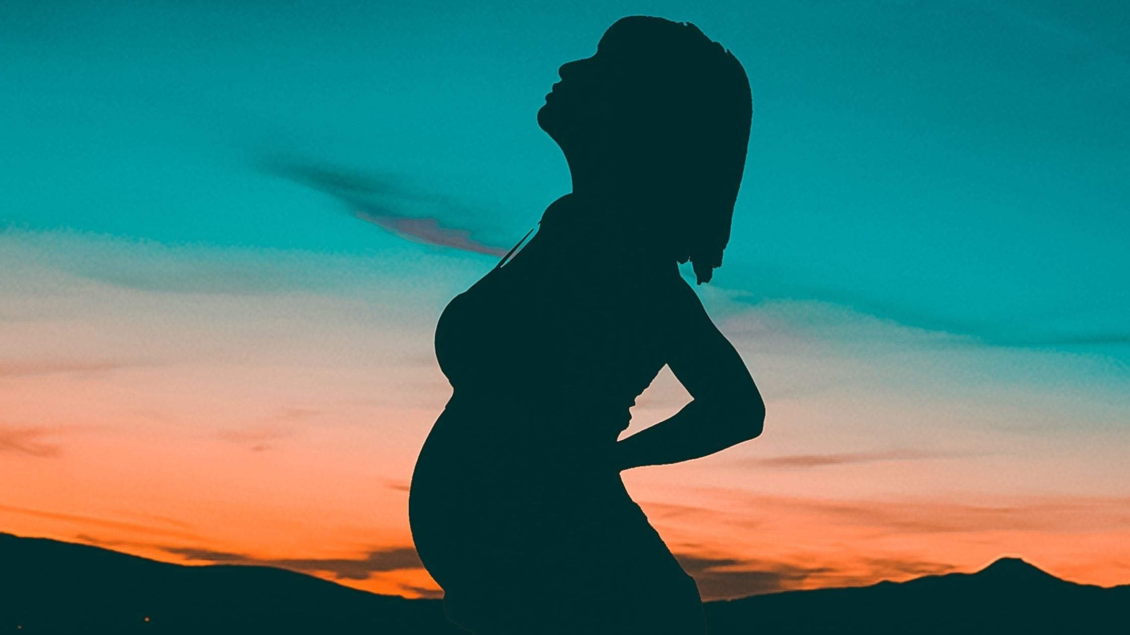 pregnant women silhouette