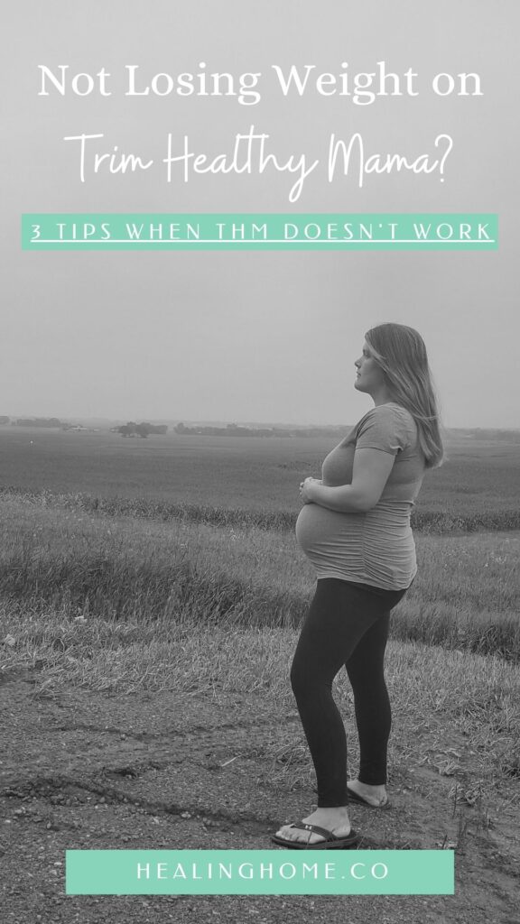women standing on hill pregnant. Not losing weight on Trim Healthy Mama