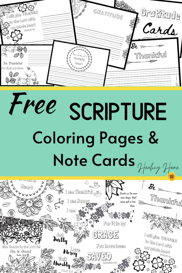 Free Printable Scripture Coloring Pages | Healing Home