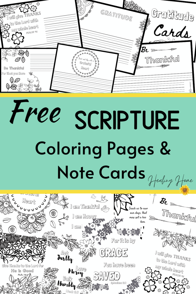 Free Printable Scripture Coloring Pages | Healing Home