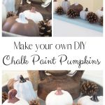 chalk paint pumpkins