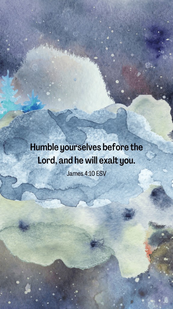 humility scripture wallpaper with watercolors 