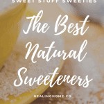 Natural sweeteners with yellow bowl of sugar