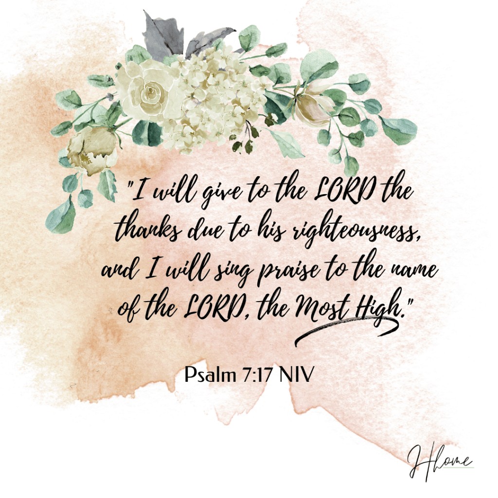 Giving Thanks to God Bible Verse 