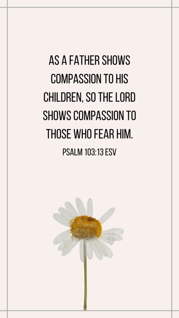 Bible verses about kindness. Psalm 103:13
