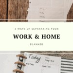 work and home planner