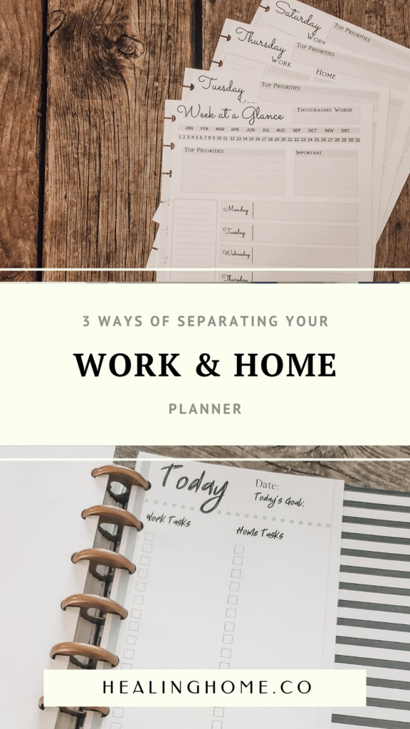 work and home planner
