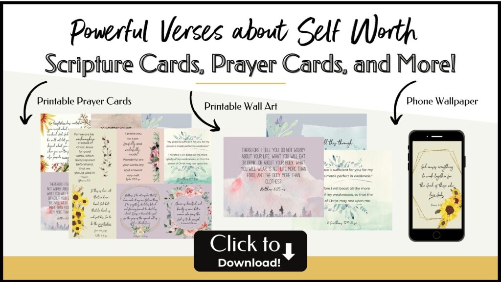 bible verses about self worth 