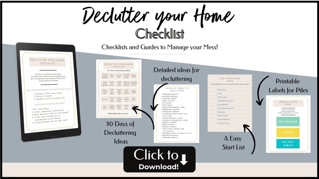 declutter your home checklist 
