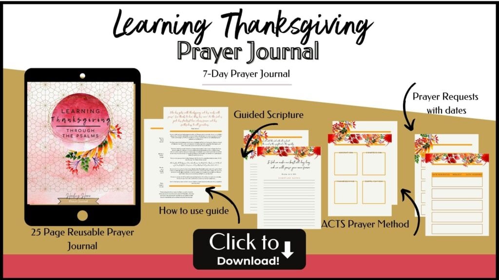 Thanksgiving Prayer Journal 