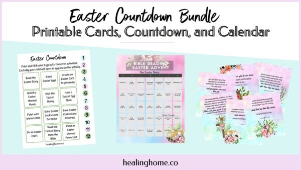 Easter Countdown Calendar (Free Printable!) | Healing Home