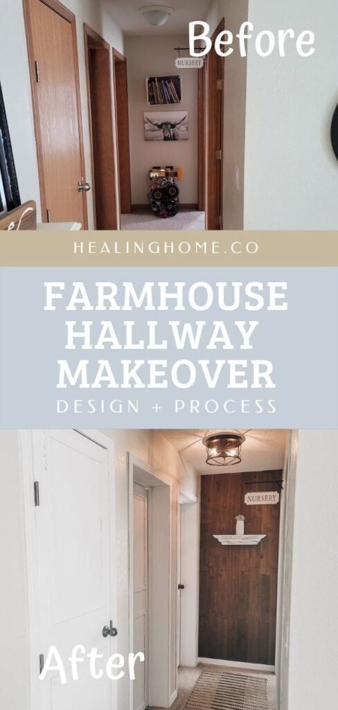 farmhouse hallway makeover