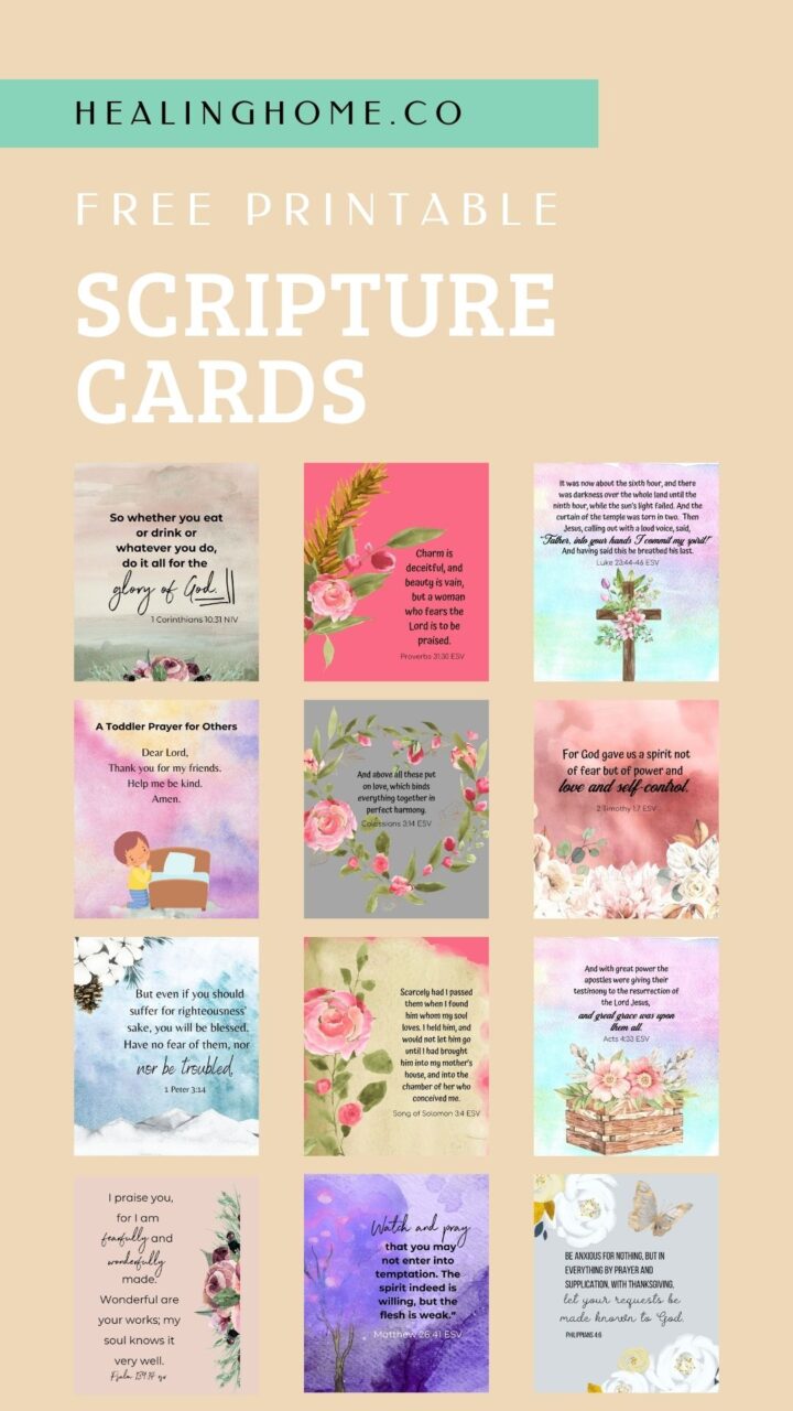 Simple Scripture Cards 100+ Free Printable Scripture Cards
