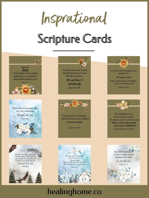 100+ Free Printable Scripture Cards | Healing Home