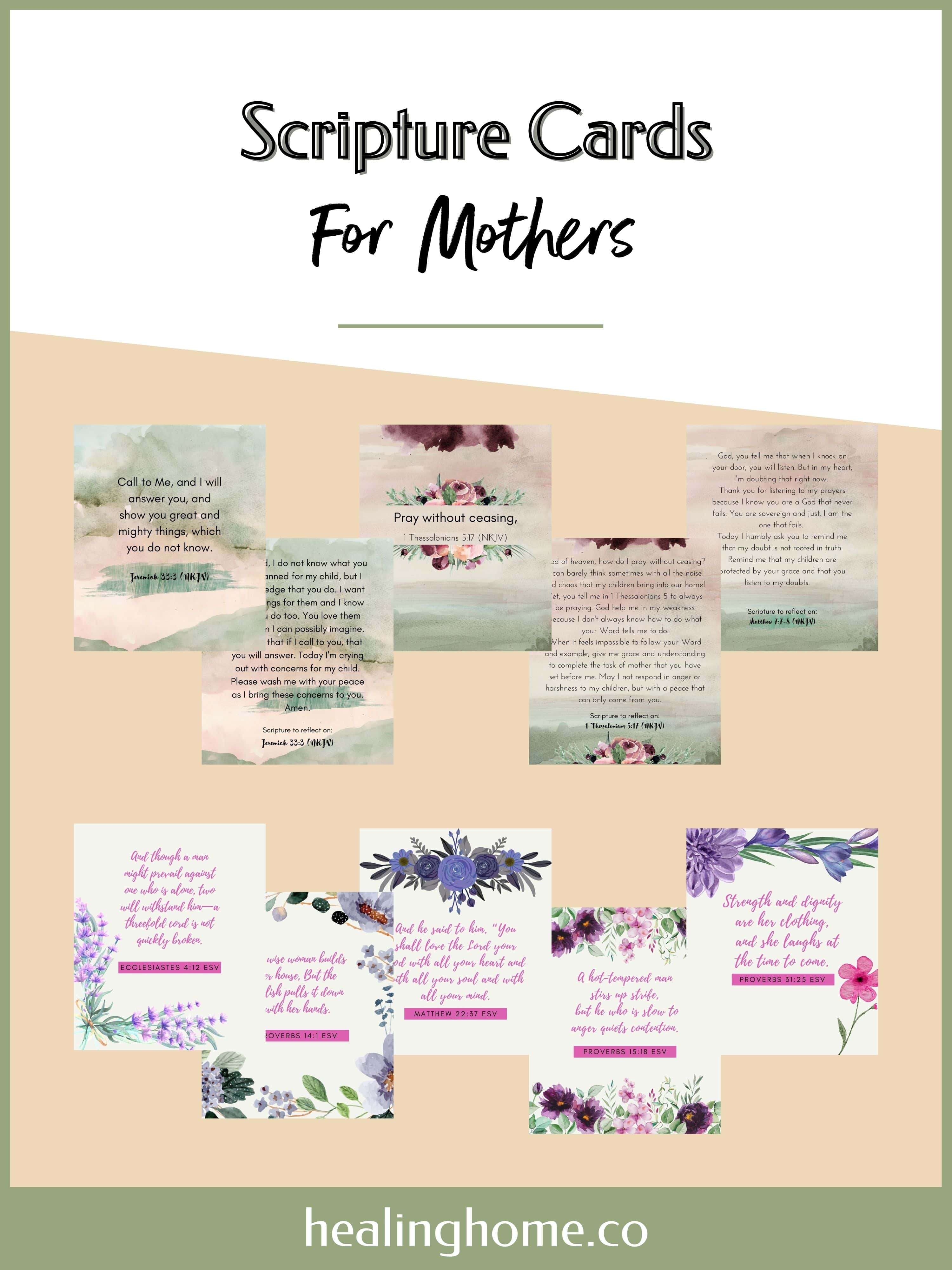 100+ Free Printable Scripture Cards | Healing Home