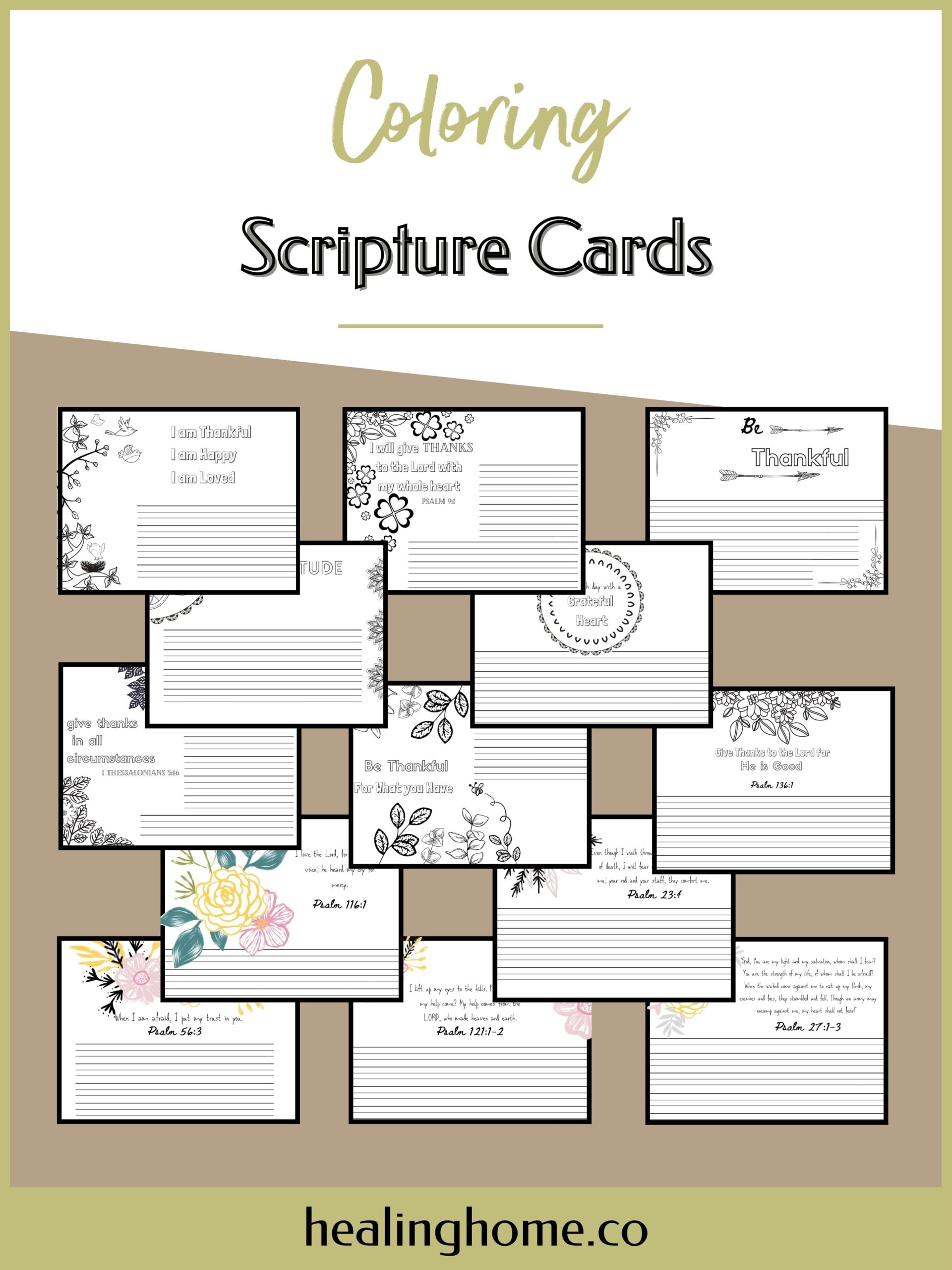 100+ Free Printable Scripture Cards | Healing Home