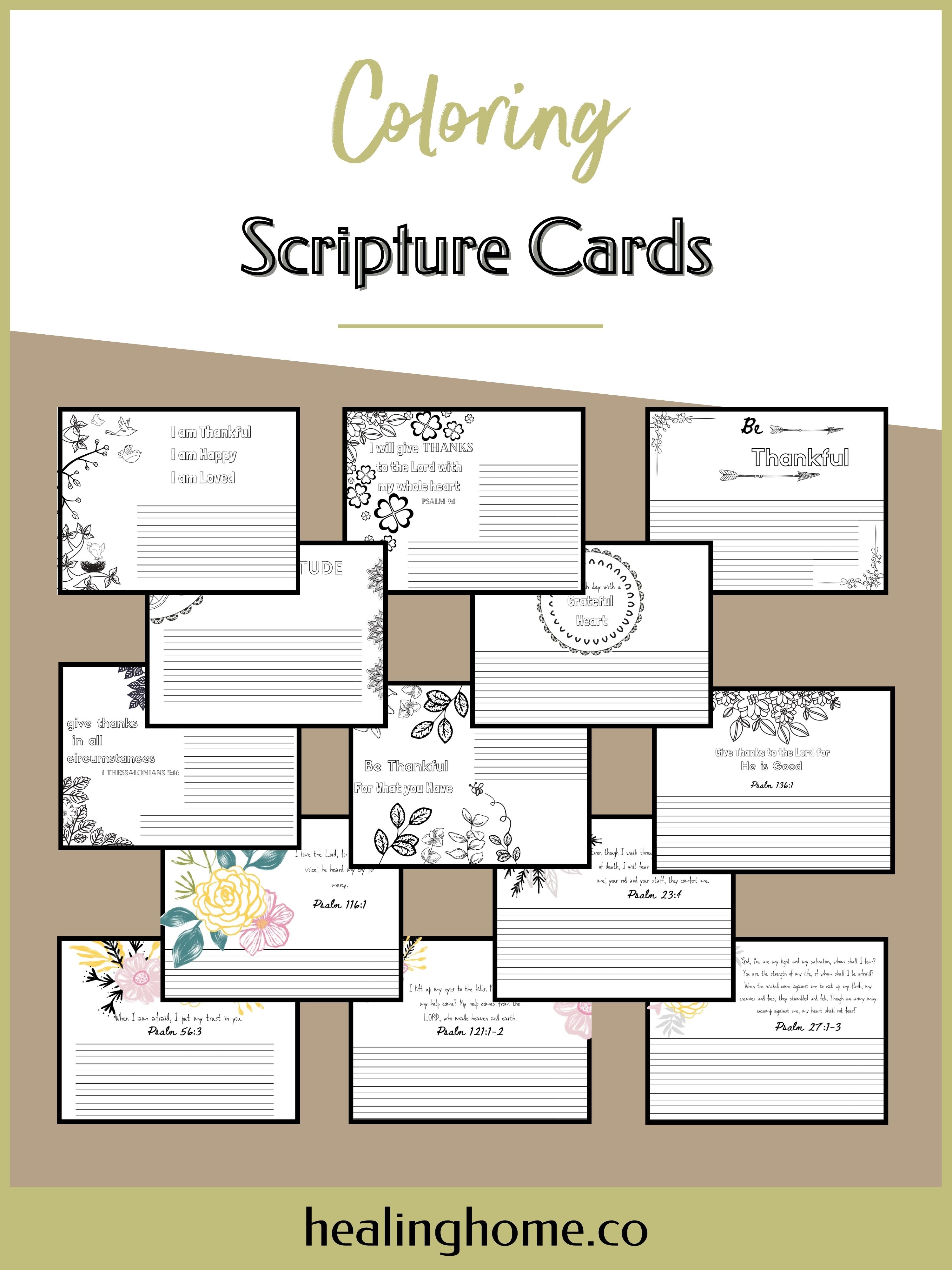 100+ Free Printable Scripture Cards | Healing Home
