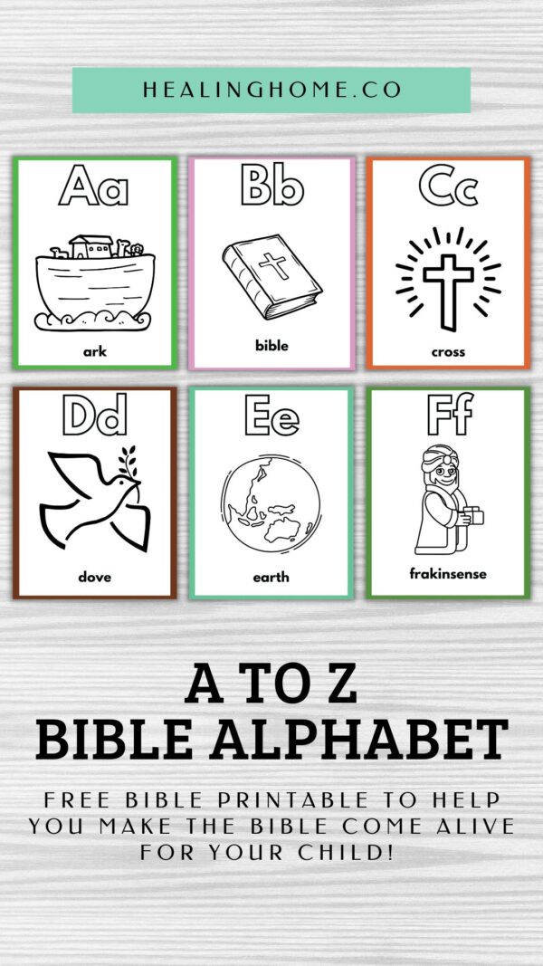 FREE Printable Bible Alphabet for Preschoolers | Healing Home