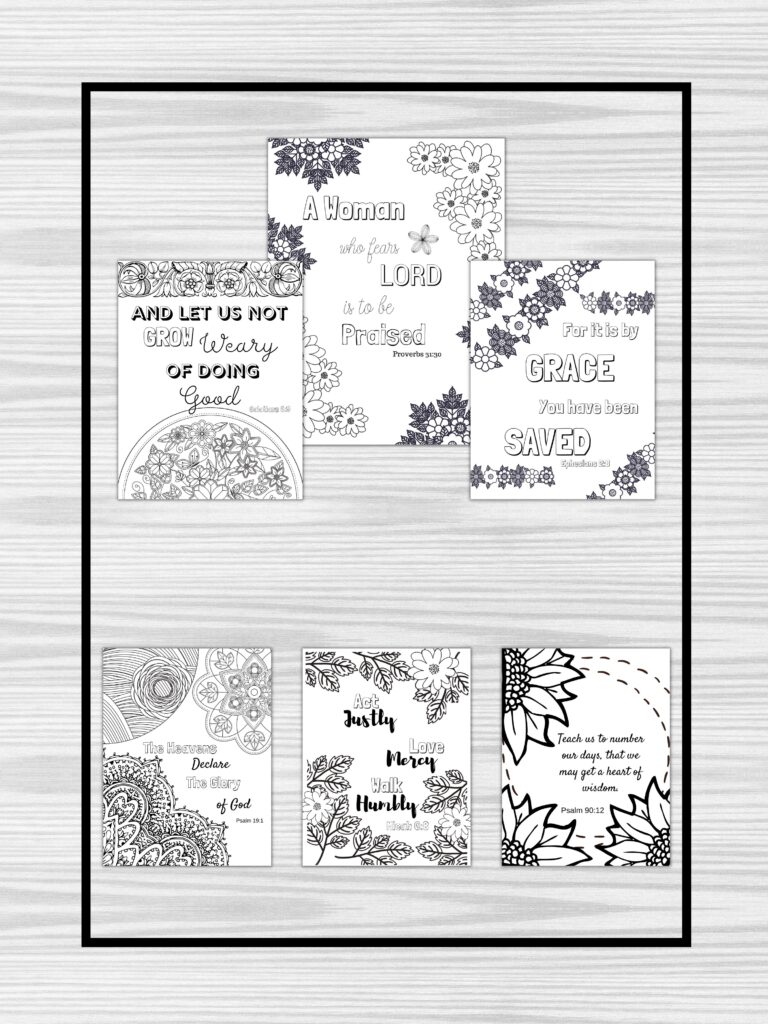 Printable Scripture Coloring Pages 
