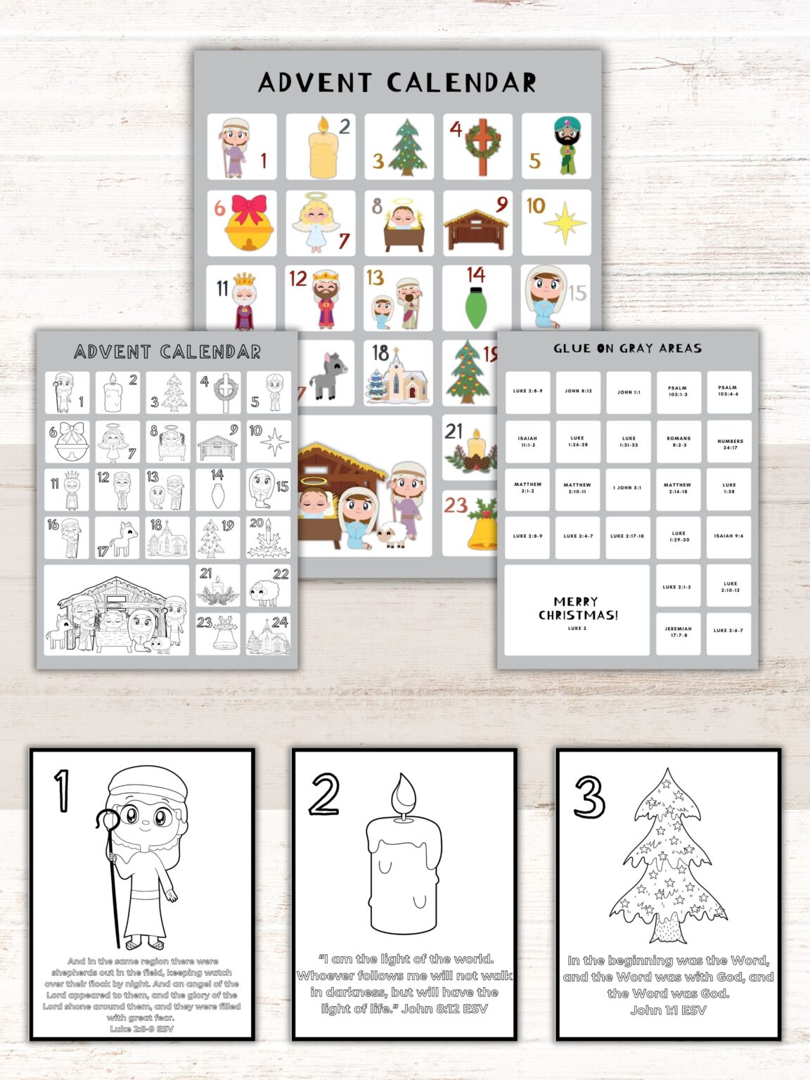 25 Advent Calendar Bible Verses with Advent Cards | Healing Home