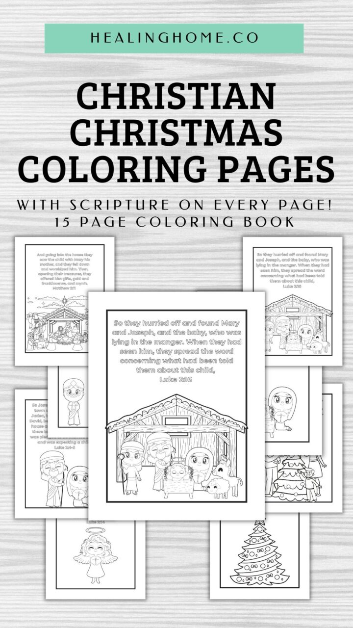 15+ Free Christian Christmas Coloring Pages with Bible Verses
