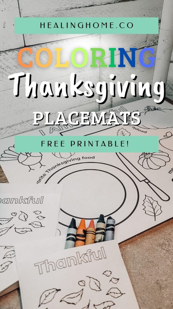 Coloring Thanksgiving Placemats