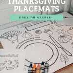 coloring thanksgiving placemats