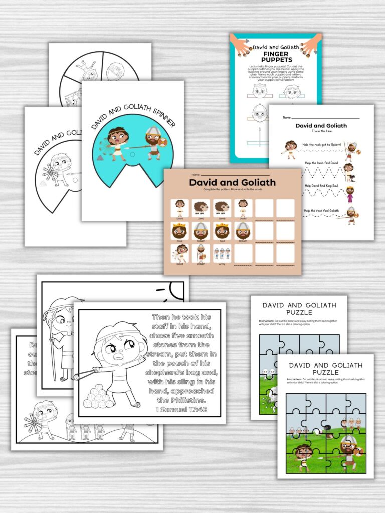 6+ Free Printable David and Goliath Crafts