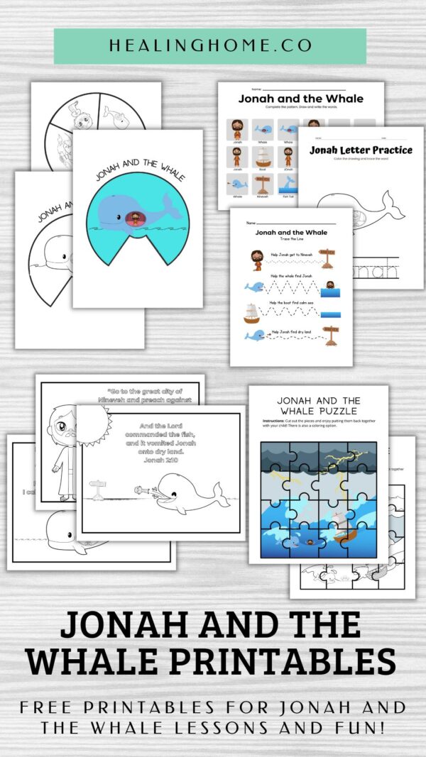 Free Jonah and the Whale Printables | Healing Home