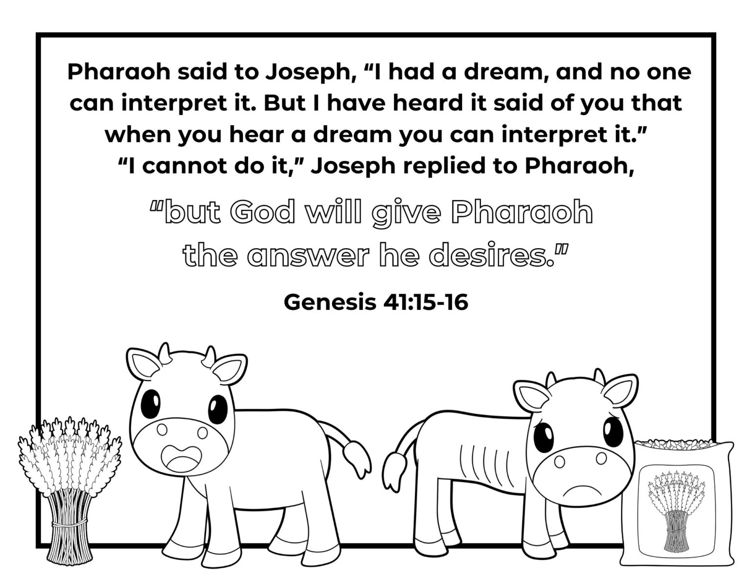 Free Joseph Coloring Pages | Healing Home