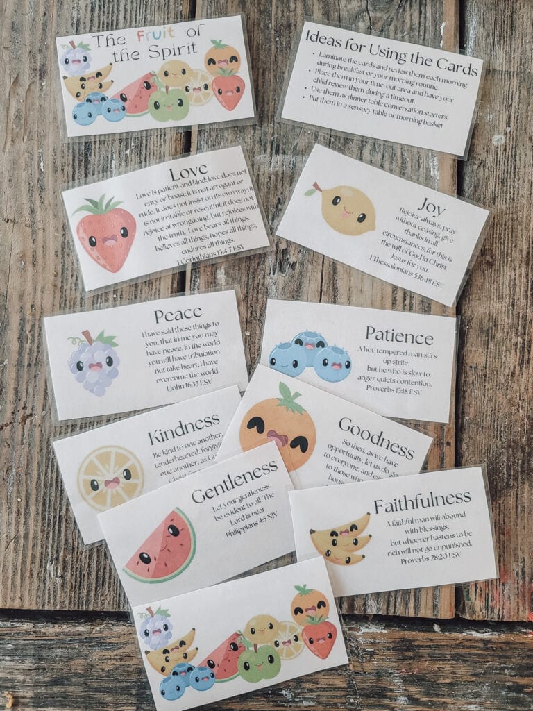 fruit of the spirit cards