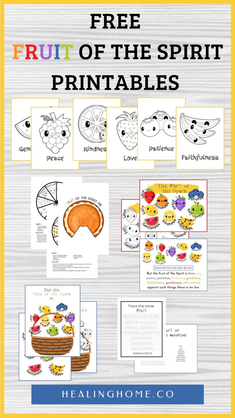 Free Fruit of the Spirit Printables for Kids | Healing Home