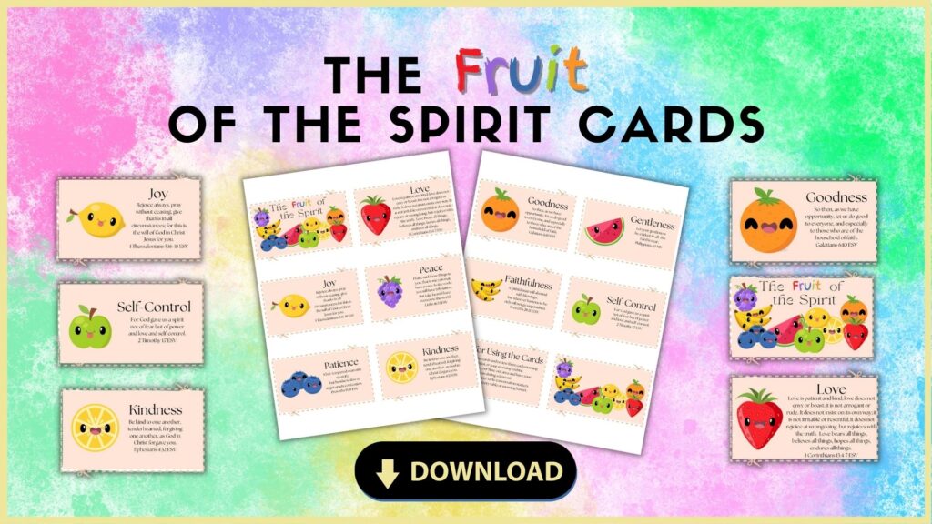 fruits of the Spirit cards printable download