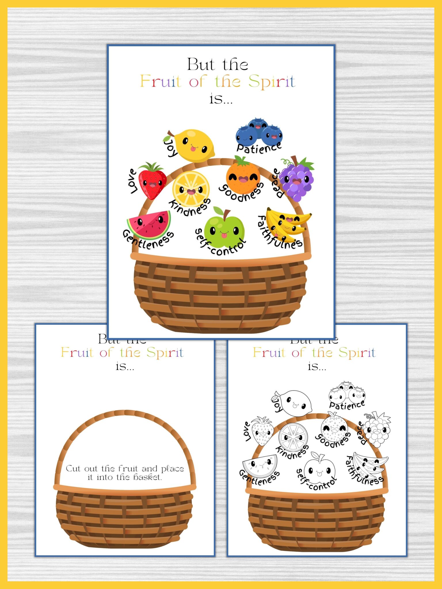 Free Fruit of the Spirit Printables for Kids
