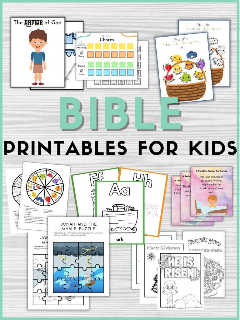Bible printables for kids