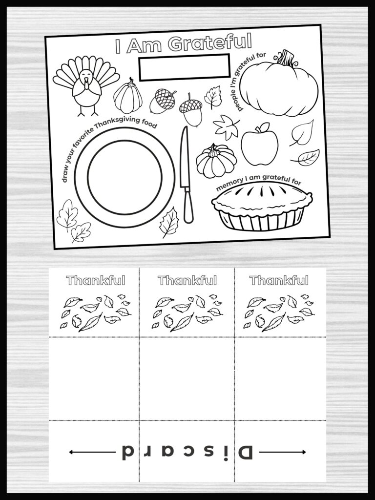Thanksgiving Coloring placemats
