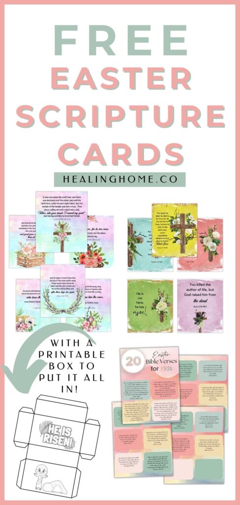 FREE Printable Easter Memory Verses | Healing Home