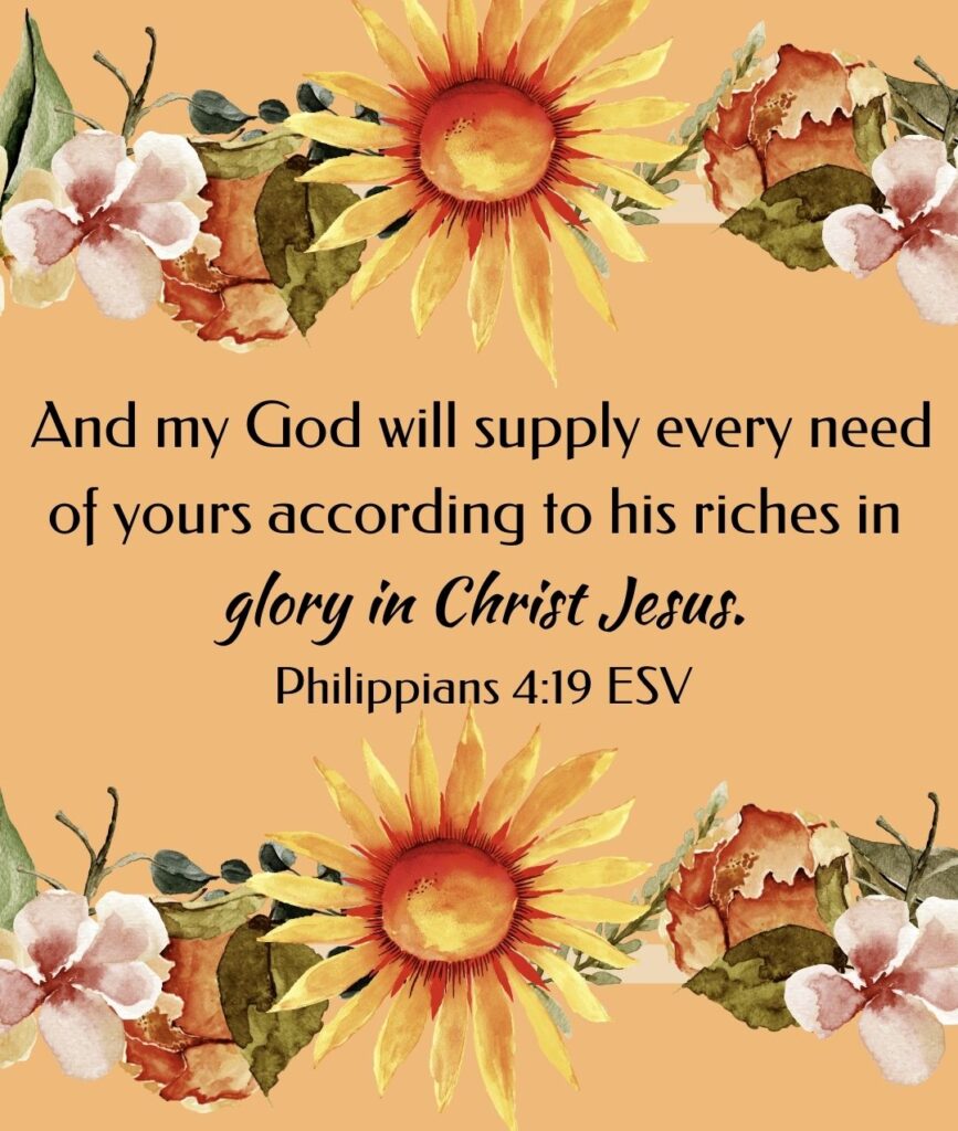 morning bible verses Philippians 4