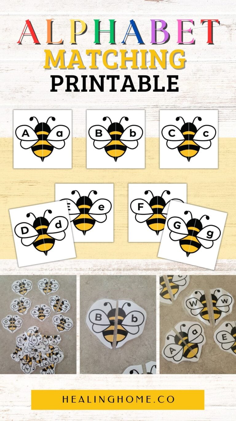 Free Alphabet Matching Game Printable | Healing Home