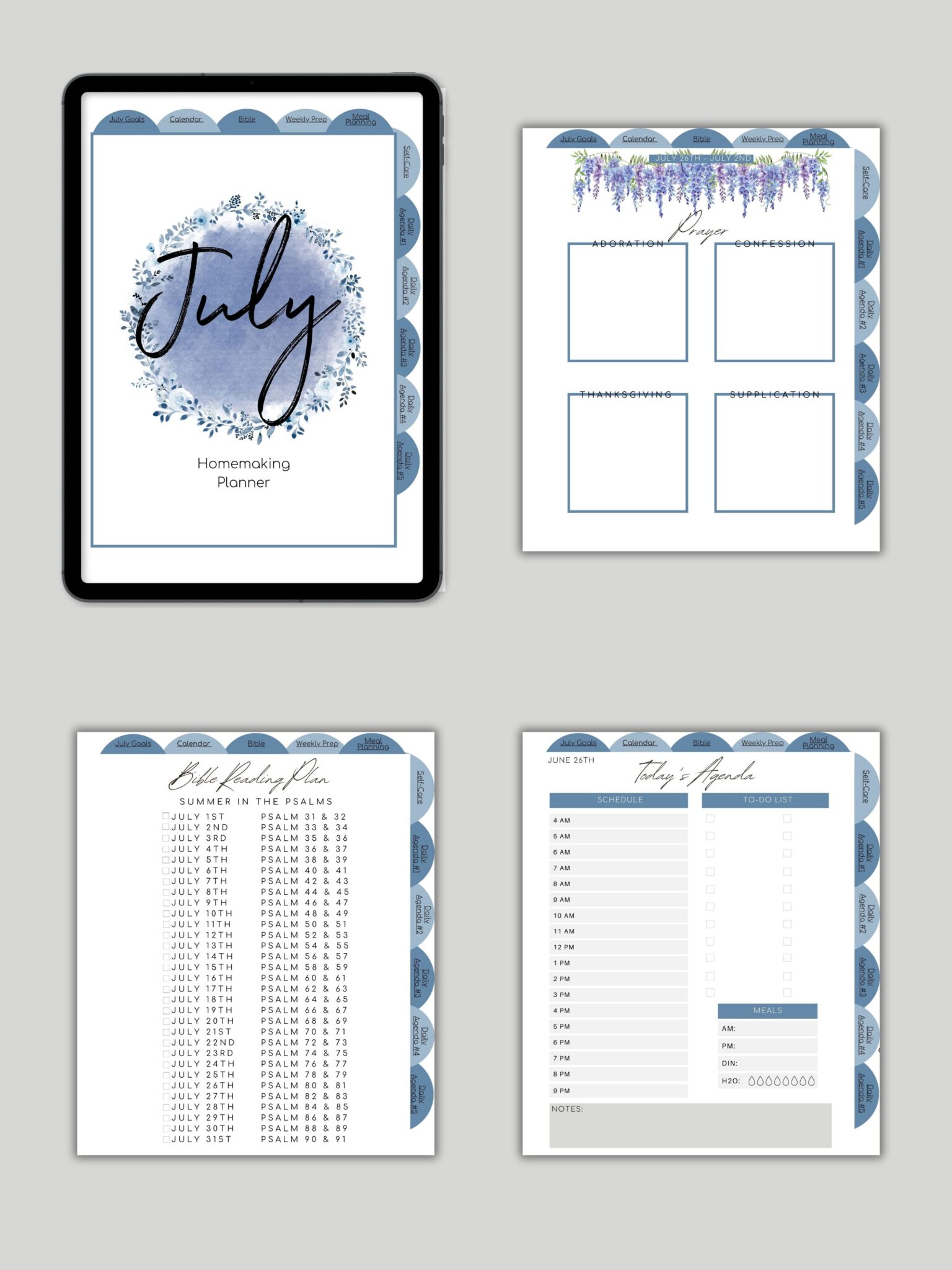Homemaking Binder with Free Printables (Monthly)