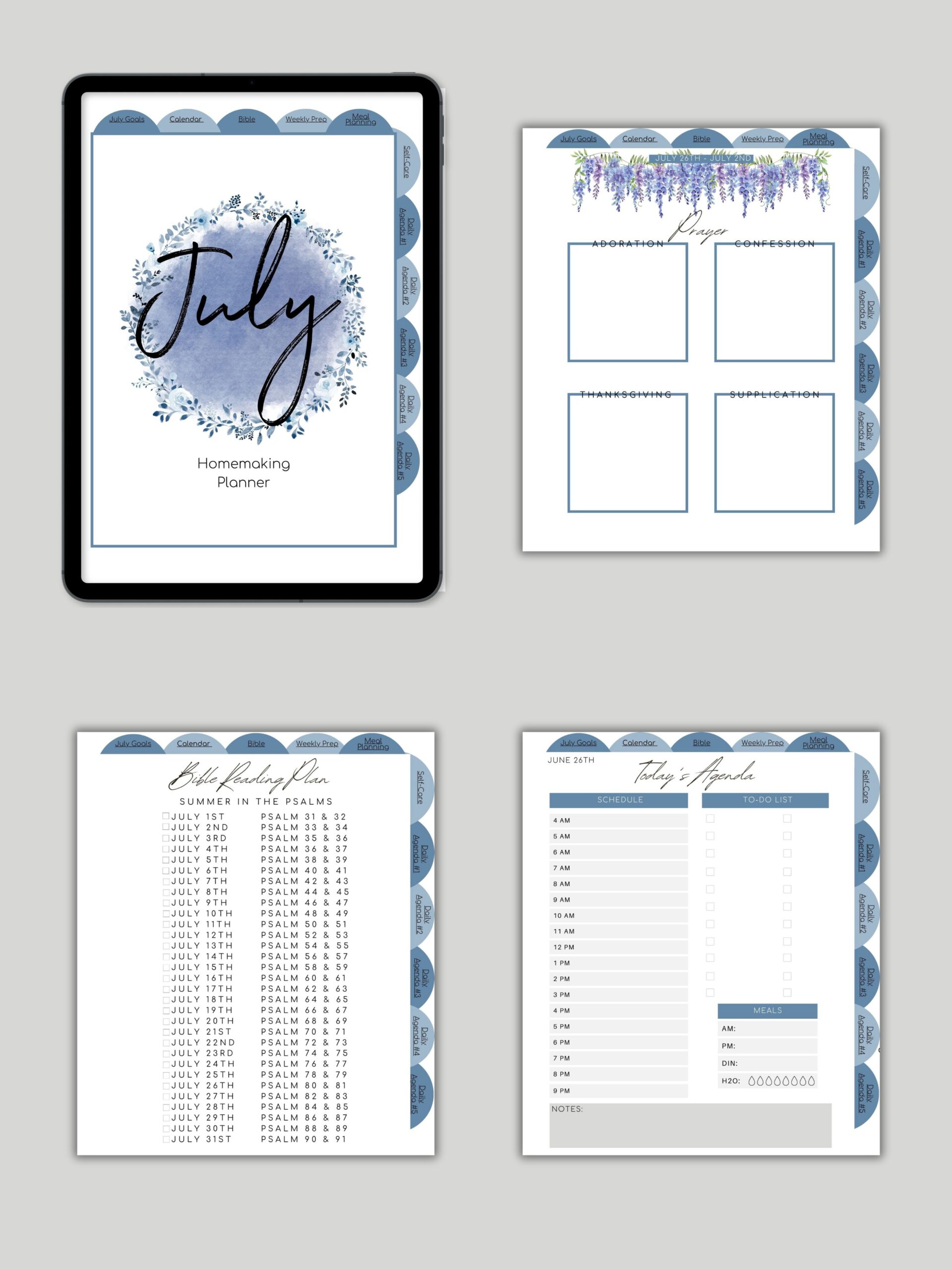 Homemaking Binder with Free Printables (Monthly)