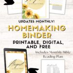 Homemaking Binder with Free Printables (Monthly)