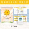 Free Printable Homeschool Morning Menu (Customizable) | Healing Home