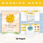 Free Printable Homeschool Morning Menu (Customizable) | Healing Home